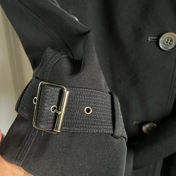 Anne Klein Black trench coat - Picture 11 of 17